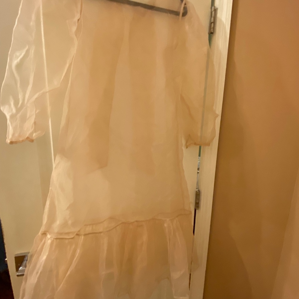 Carbon soldier organza dress